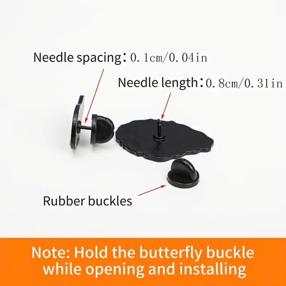 Casual Cute Cartoon "Socially Awkward" Badge Pin - Picture 2 of 2